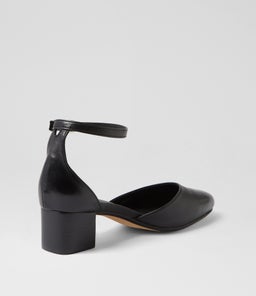 OMARLA DF BLACK BLACK HEEL LEATHER