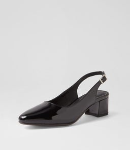 OLLIEN DF BLACK PATENT LEATHER