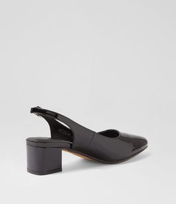 OLLIEN DF BLACK PATENT LEATHER