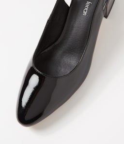 OLLIEN DF BLACK PATENT LEATHER