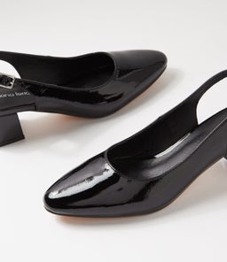 OLLIEN DF BLACK PATENT LEATHER