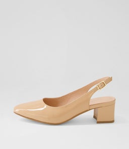 OLLIEN DF NUDE PATENT LEATHER