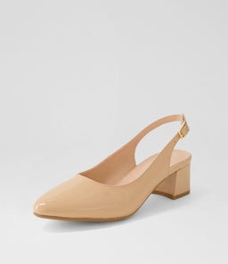 OLLIEN DF NUDE PATENT LEATHER