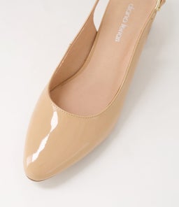 OLLIEN DF NUDE PATENT LEATHER