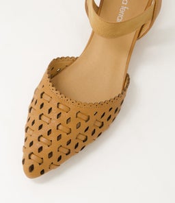 PARI DF DK TAN LEATHER