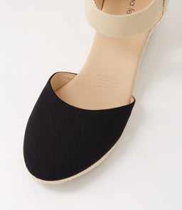 FALECIA DF BLACK CANVAS ELASTIC