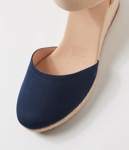 FALECIA DF NAVY CANVAS ELASTIC
