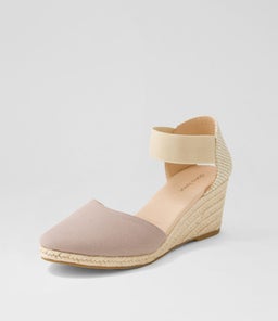 FALECIA DF TAUPE CANVAS ELASTIC