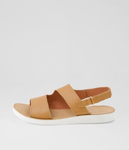 NOWIE DF DK TAN WHITE SOLE LEATHER