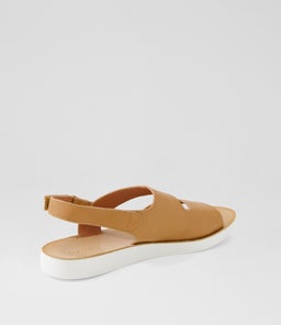 NOWIE DF DK TAN WHITE SOLE LEATHER