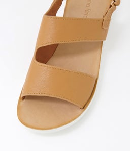 NOWIE DF DK TAN WHITE SOLE LEATHER