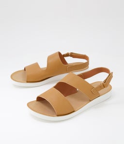 NOWIE DF DK TAN WHITE SOLE LEATHER