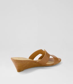 MEMMIA DF TAN NATURAL HEEL LEATHER