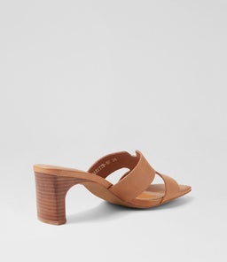 HARIETTE DF TAN HONEY HEEL LEATHER