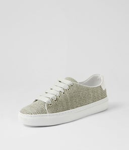 OSUMMER DF SEAFOAM WHITE WOVEN LEATHER