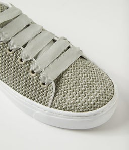 OSUMMER DF SEAFOAM WHITE WOVEN LEATHER