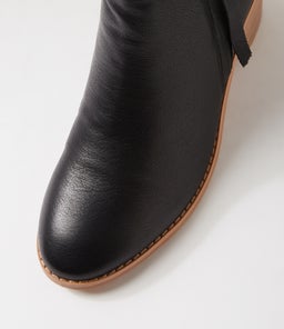 HALEENA DF BLACK NATURAL HEEL LEATHER