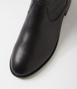 MATCHY DF BLACK BLACK HEEL LEATHER