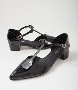 CORTED DF BLACK PATENT LEATHER