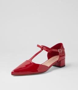 CORTED DF DEEP RED PATENT LEATHER