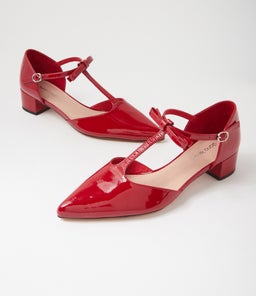 CORTED DF DEEP RED PATENT LEATHER
