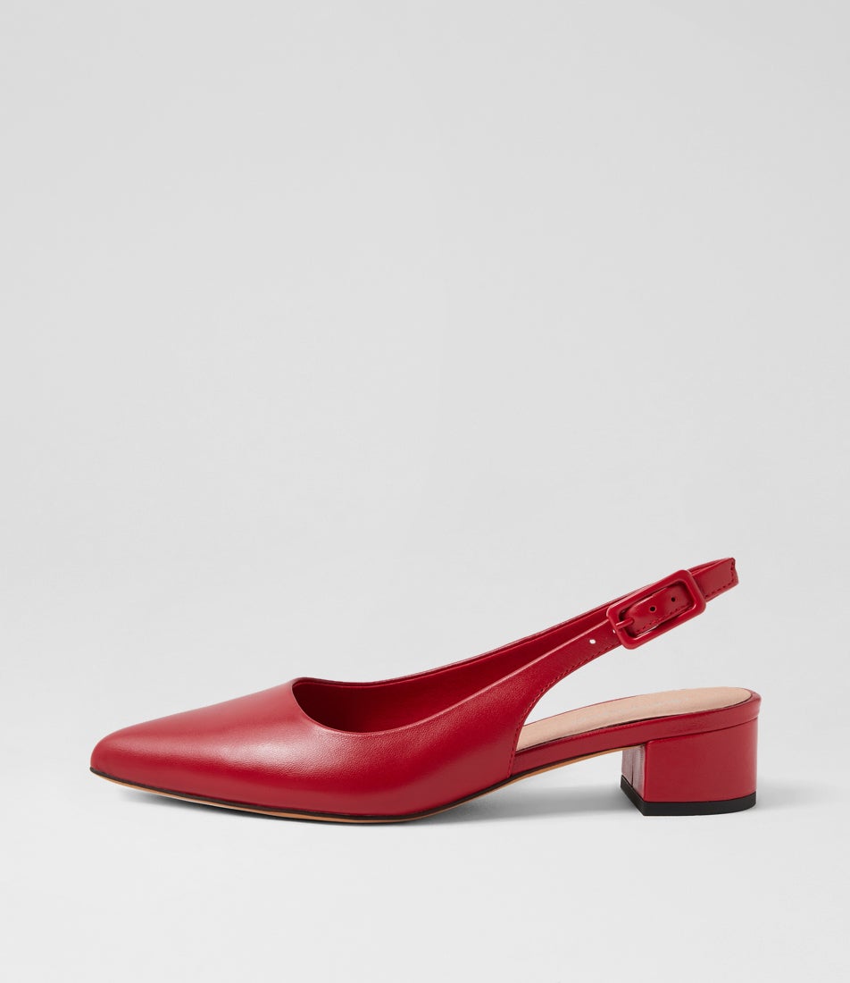 Claytin Red Leather Heels Claytin Red Leather Heels