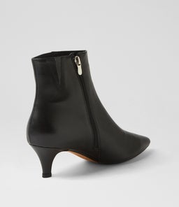 CONOIR DF BLACK BLACK HEEL LEATHER