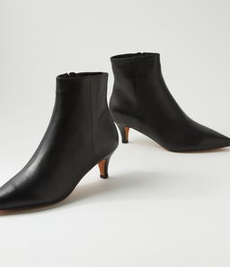 CONOIR DF BLACK BLACK HEEL LEATHER