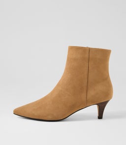 Conoir Cappuccino Dark Brown Suede Ankle Boots Conoir Cappuccino Dark Brown Suede Ankle Boots