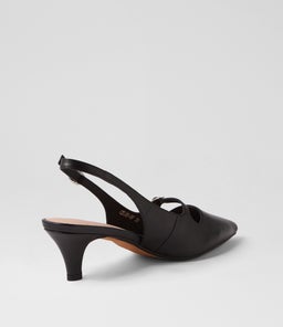 CELEE DF BLACK BLACK HEEL LEATHER