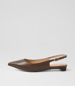 Desuet Choc Dark Brown Leather Flat Shoes Desuet Choc Dark Brown Leather Flat Shoes
