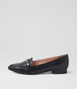 Dysin Black Leather Loafers Dysin Black Leather Loafers