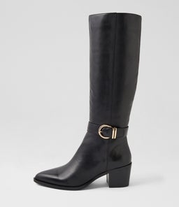FARALLY DF BLACK LEATHER