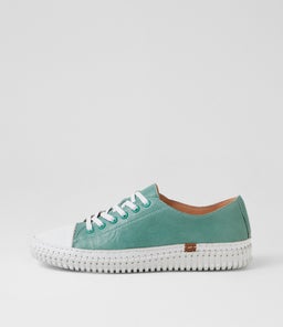 Jitarrs White Sky Shrunken Leather Sneakers Jitarrs White Sky Shrunken Leather Sneakers