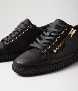 JONZA DF BLACK BLACK SOLE LEATHER