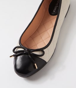 KLASSIE DF BLACK CREAM LEATHER