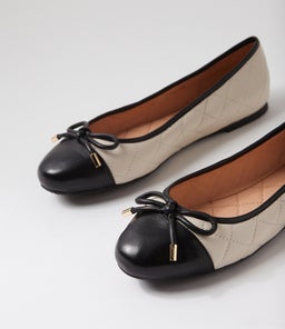 KLASSIE DF BLACK CREAM LEATHER