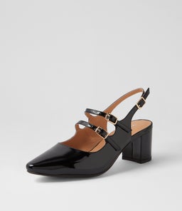 LIVRE DF BLACK PATENT LEATHER