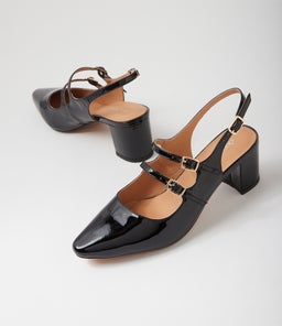 LIVRE DF BLACK PATENT LEATHER