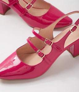 LIVRE DF DEEP PINK PATENT LEATHER