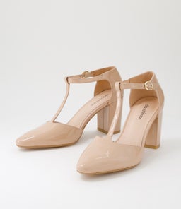 SONELEY DF DK NUDE PATENT LEATHER