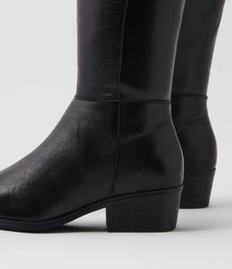 ZOOSE DF BLACK LEATHER STRETCH SMOOTH