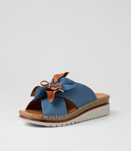 INTREEGE DF DENIM TAN LEATHER