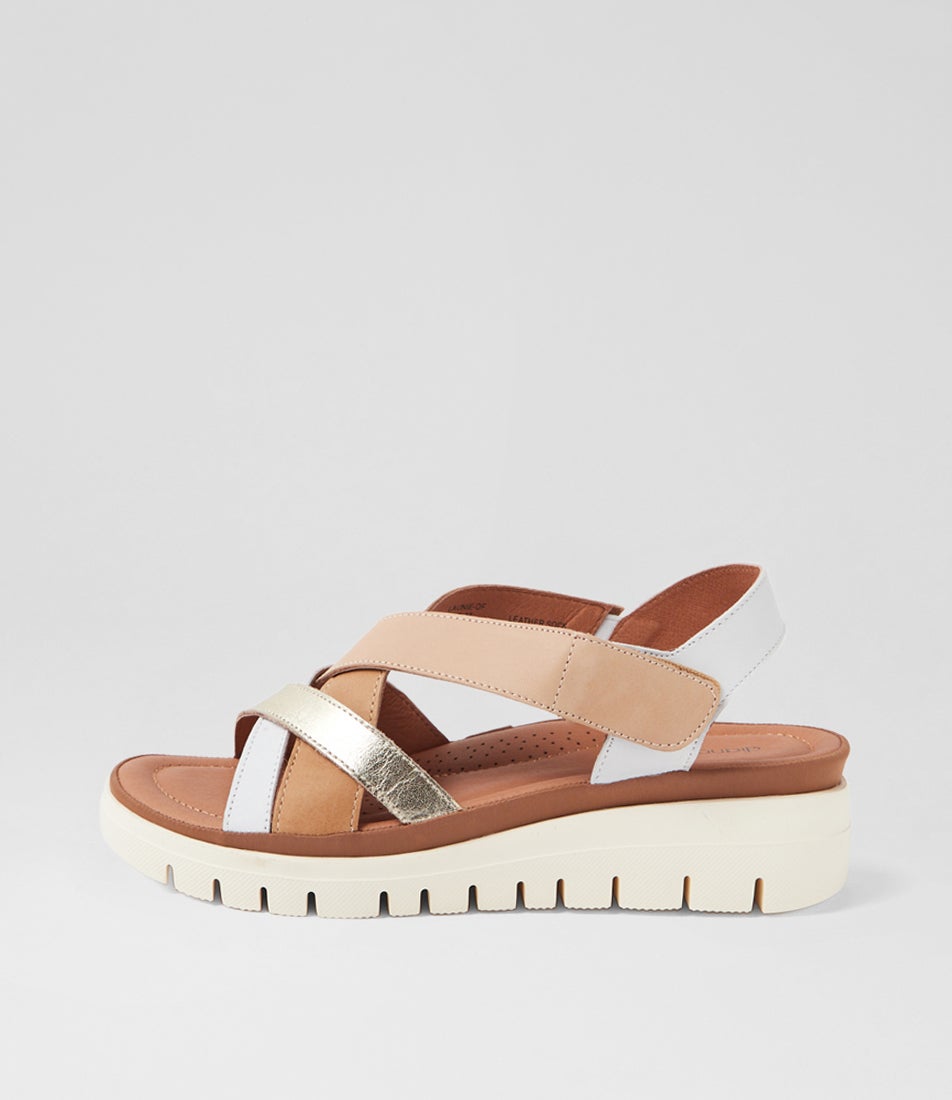 Launie Latte Leather Sandals Launie Latte Leather Sandals