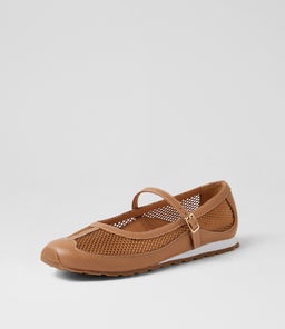 AVAH DF DK TAN LEATHER MESH