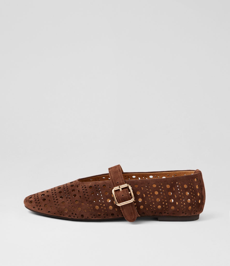Leedor Tiramisu Suede Flat Shoes