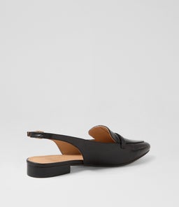 DAINER DF BLACK BLACK HEEL LEATHER