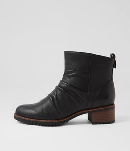 Gardin Black Leather Ankle Boots Gardin Black Leather Ankle Boots