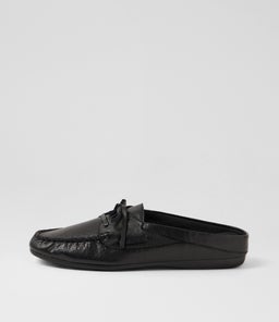 Ebuni Black Leather Flat Shoes Ebuni Black Leather Flat Shoes
