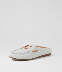EBUNI DF PALE BLUE TAN LEATHER